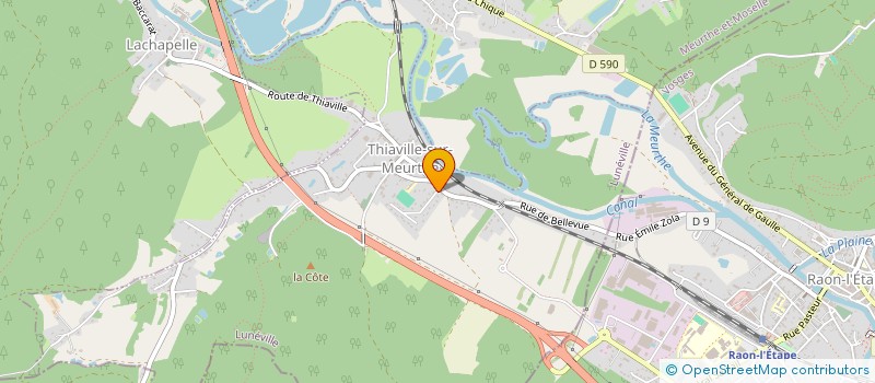 localisation de l'entreprise SCI LES AMIS DE L'ETANG  THIAVILLE-SUR-MEURTHE
