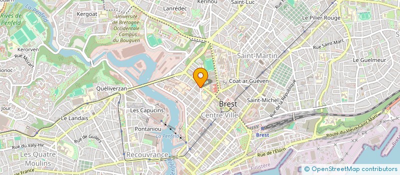 localisation de l'entreprise SCI LES AMIS DE LA MAISON DU PEUPLE  BREST