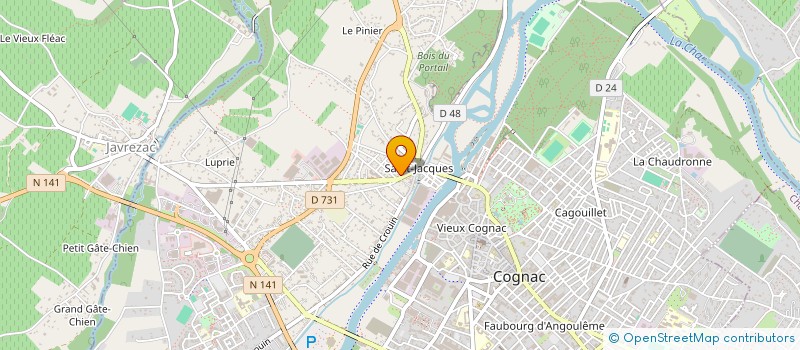localisation de l'entreprise SCI LES AMIS DE LA SALAMANDRE à COGNAC