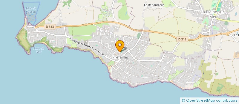 localisation de l'entreprise SCI LES AMIS DE PREFAILLES  PREFAILLES