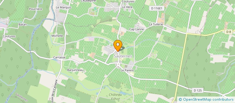 localisation de l'entreprise SCI LES AMIS DE SAUTERNES  SAUTERNES