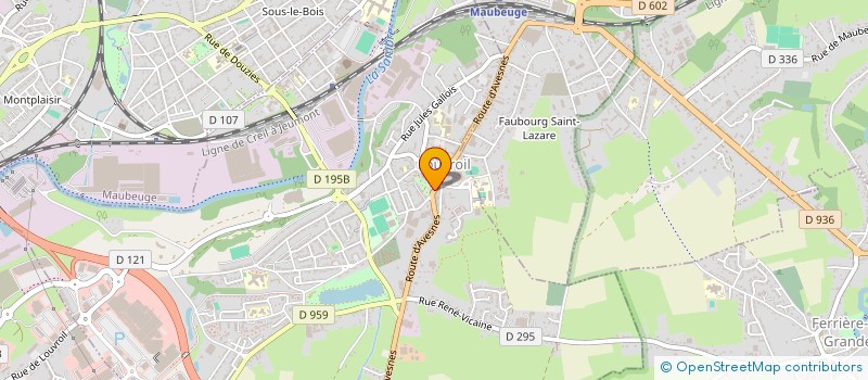 localisation de l'entreprise SCI LES AMIS DU RAIL  LOUVROIL