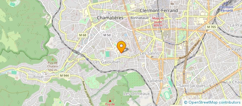 localisation de l'entreprise SCI LES AMOGNES  CHAMALIERES