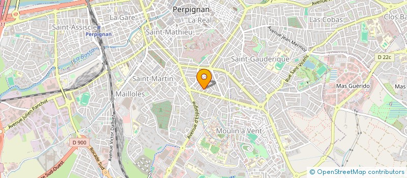 localisation de l'entreprise SCI LES AMRYLLIS  PERPIGNAN
