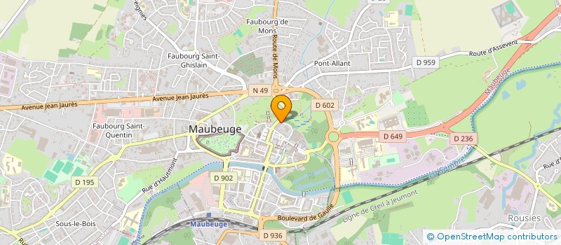 localisation de l'entreprise SCI LES ANCETRES  MAUBEUGE