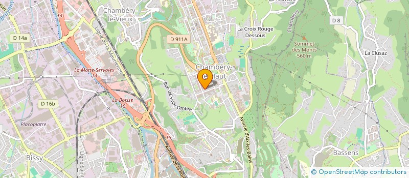 localisation de l'entreprise SCI LES ANCOLIES à CHAMBERY