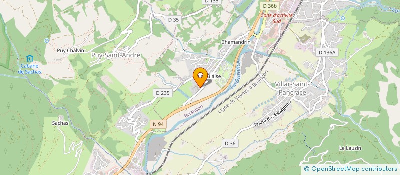 localisation de l'entreprise SCI LES ANCOLIES à BRIANCON