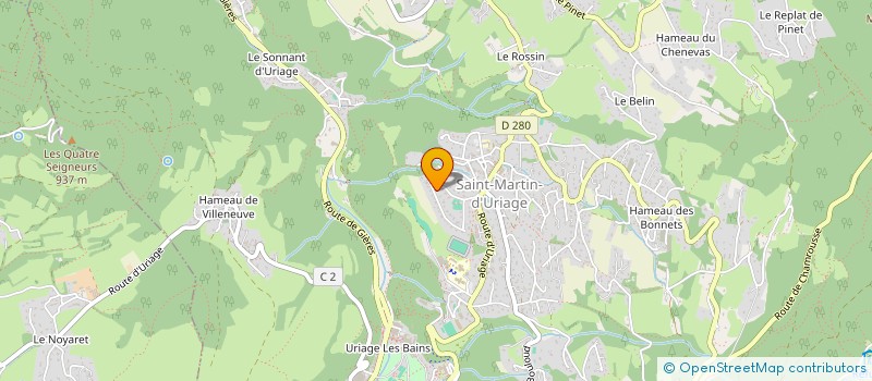 localisation de l'entreprise SCI LES ANCOLIES  SAINT-MARTIN-D'URIAGE