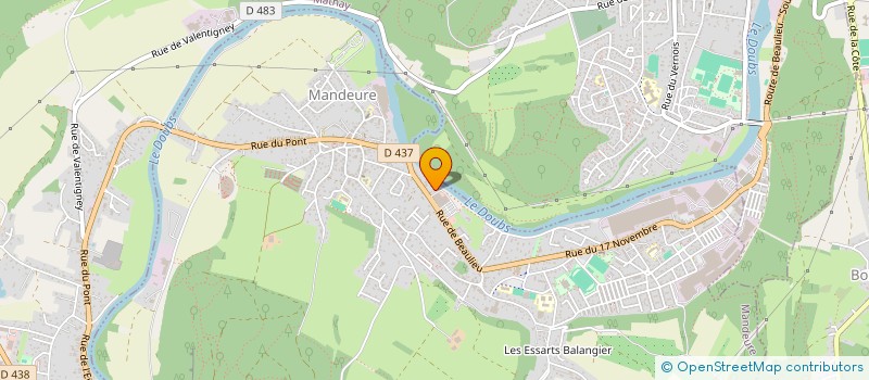 localisation de l'entreprise SCI LES ANDANGES  MANDEURE