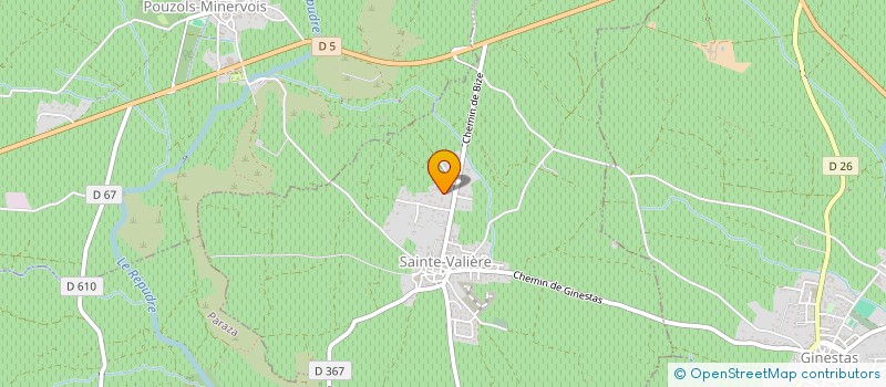 localisation de l'entreprise SCI LES ANDOUARRES  POUZOLS-MINERVOIS