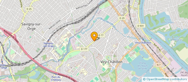 localisation de l'entreprise SCI LES ANDROMEDES à VIRY-CHATILLON