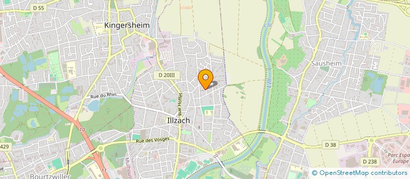 localisation de l'entreprise SCI LES ANEMONES  ILLZACH