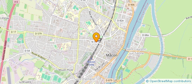 localisation de l'entreprise SCI LES ANEMONES  MACON