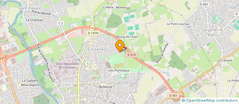 localisation de l'entreprise SCI LES ANEMONES  COULAINES