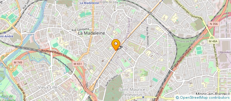 localisation de l'entreprise SCI LES ANGES à LA MADELEINE