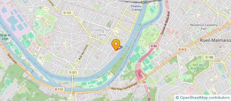 localisation de l'entreprise SCI LES ANGES  CROISSY-SUR-SEINE