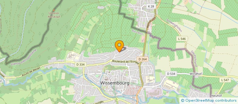 localisation de l'entreprise SCI LES ANGES  WISSEMBOURG