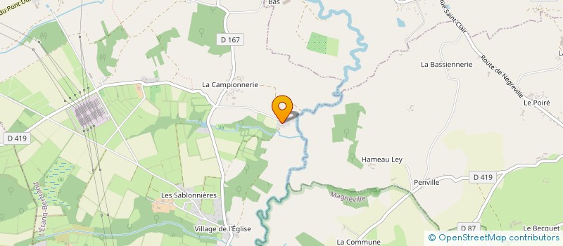 localisation de l'entreprise SCI LES ANGES FOULQUES  L'ETANG-BERTRAND