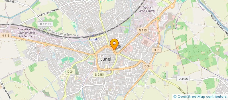 localisation de l'entreprise SCI LES ANGLADES  LUNEL