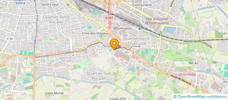 localisation de l'entreprise SCI LES ANGLES  AVIGNON