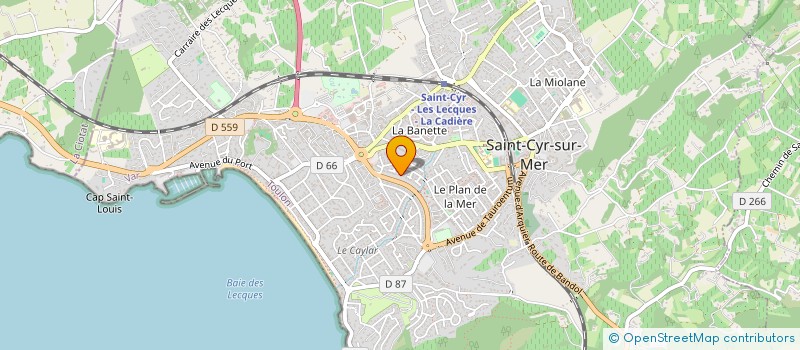 localisation de l'entreprise SCI LES ANJEMIS à SAINT-CYR-SUR-MER