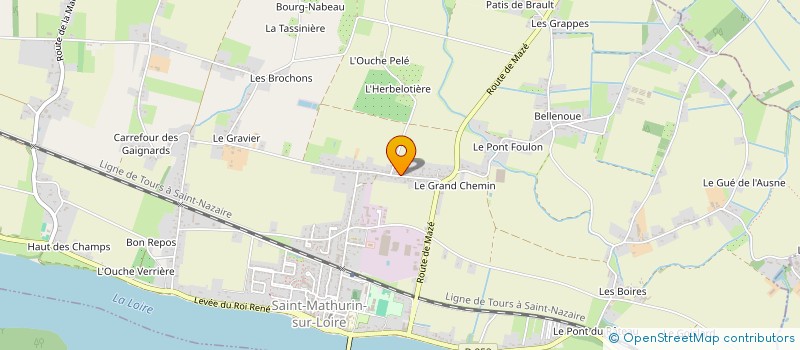 localisation de l'entreprise SCI LES ANNEXES  LOIRE-AUTHION