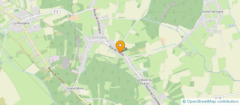 localisation de l'entreprise SCI LES ANTHELES  OUROUX-SUR-SAONE