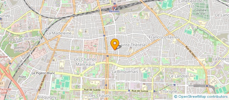 localisation de l'entreprise SCI LES ANTILLES  RENNES