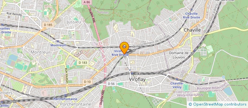 localisation de l'entreprise SCI LES AQUARELLES  VIROFLAY