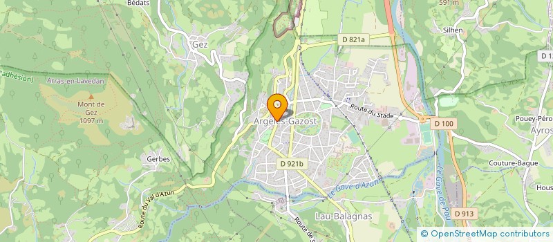 localisation de l'entreprise SCI LES ARAILLES  ARGELES-GAZOST