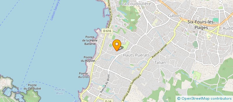 localisation de l'entreprise SCI LES ARAPEDES à SIX-FOURS-LES-PLAGES