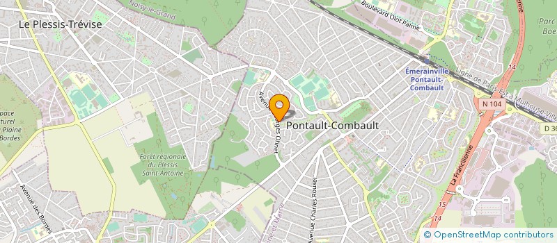 localisation de l'entreprise SCI LES ARAS à PONTAULT-COMBAULT