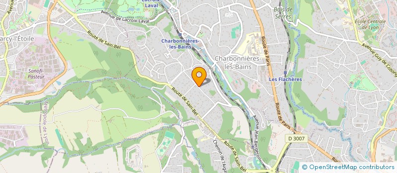 localisation de l'entreprise SCI LES ARBOUSIERS  CHARBONNIERES-LES-BAINS