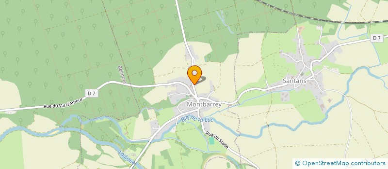 localisation de l'entreprise SCI LES ARBUES  MONTBARREY