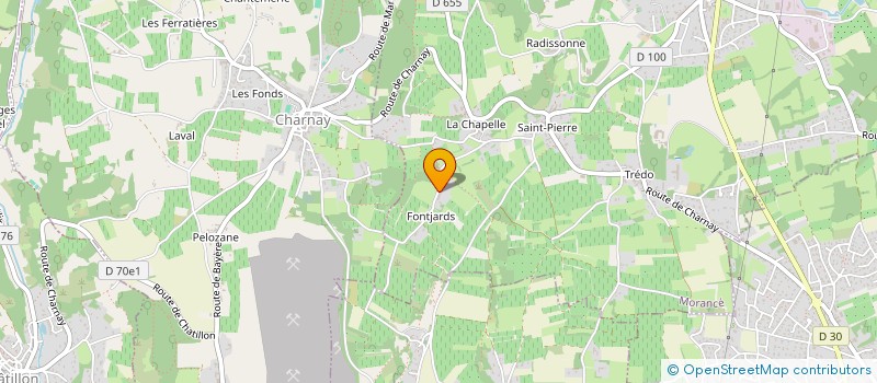 localisation de l'entreprise SCI LES ARCADES  MORANCE