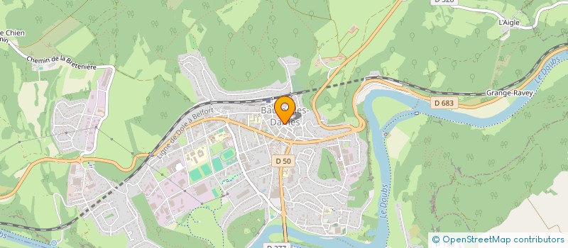 localisation de l'entreprise SCI LES ARCADES  BAUME-LES-DAMES