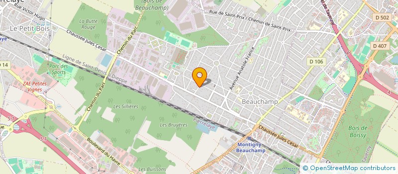 localisation de l'entreprise SCI LES ARCADES  BEAUCHAMP