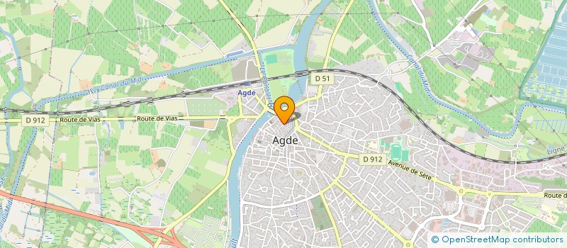localisation de l'entreprise SCI LES ARCADES  AGDE