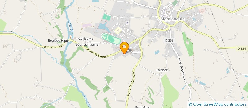 localisation de l'entreprise SCI LES ARCADES  MONFLANQUIN