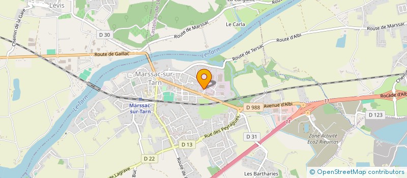 localisation de l'entreprise SCI LES ARCADES à MARSSAC-SUR-TARN