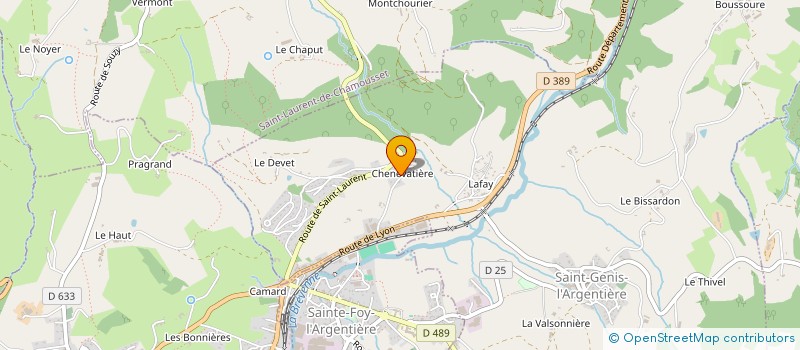 localisation de l'entreprise SCI LES ARCADES  SAINT GENIS L'ARGENTIERE