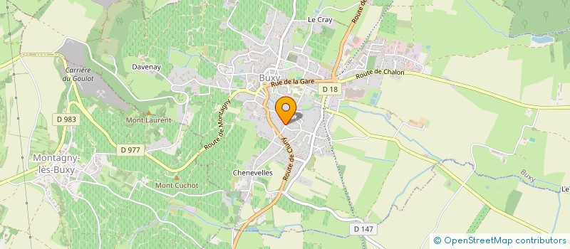 localisation de l'entreprise SCI LES ARCADES  BUXY