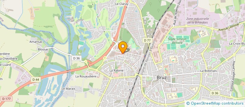 localisation de l'entreprise SCI LES ARCADES  BRUZ