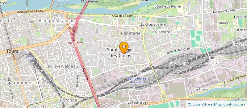 localisation de l'entreprise SCI LES ARCADES DE LA REPUBLIQUE  SAINT-PIERRE-DES-CORPS