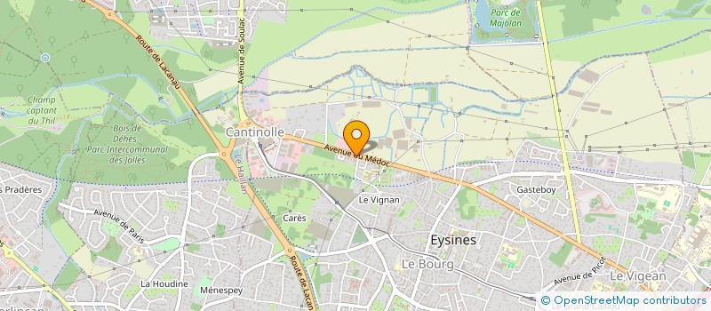 localisation de l'entreprise SCI LES ARCHERS  EYSINES