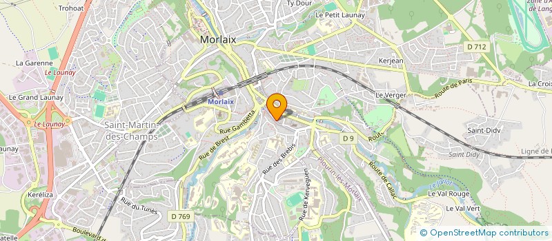 localisation de l'entreprise SCI LES ARCHERS  MORLAIX