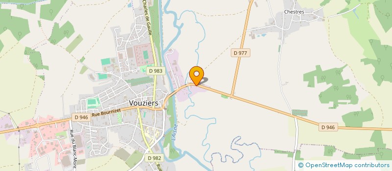 localisation de l'entreprise SCI LES ARCHES  VOUZIERS