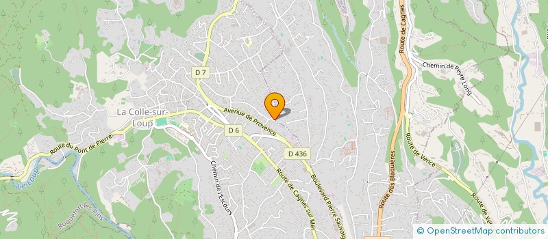 localisation de l'entreprise SCI LES ARCS  LA COLLE-SUR-LOUP