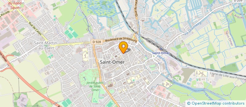 localisation de l'entreprise SCI LES ARCS EN CIEL  SAINT-OMER