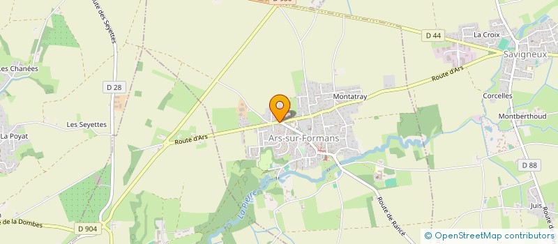 localisation de l'entreprise SCI LES ARDILLOTS  ARS-SUR-FORMANS